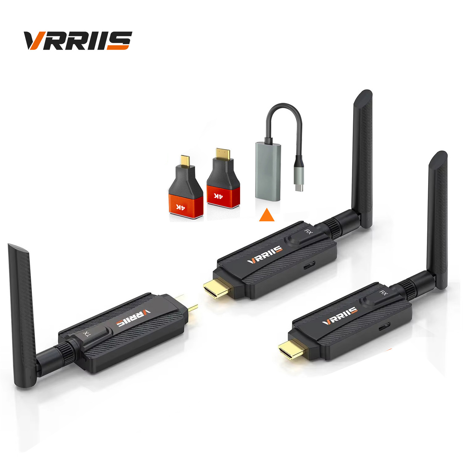 Wireless Hdmi Transmitter And Receiver 4K - 5G 200M اللاسلكية HDMI الارسال والاستقبال