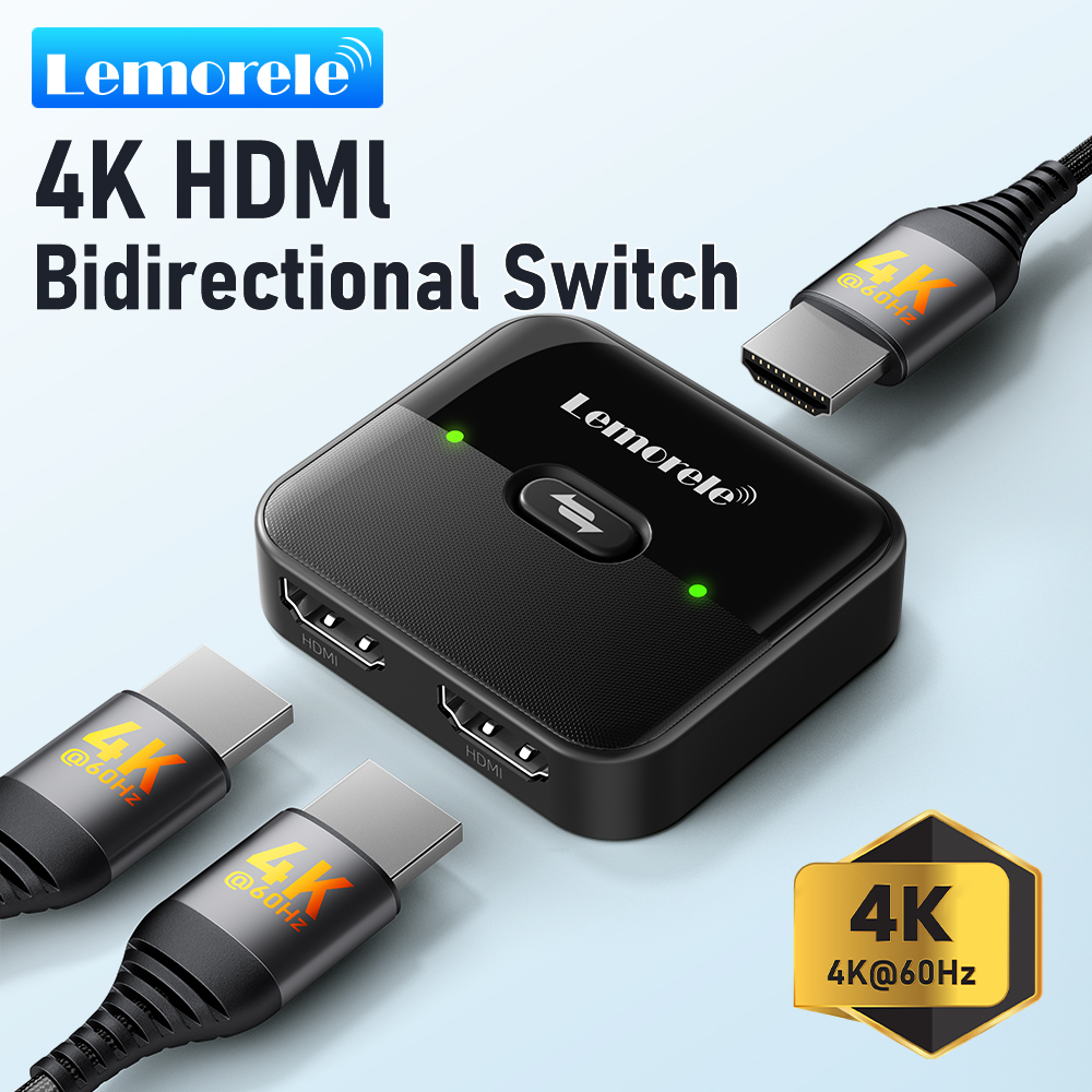 Hdmi Splitter 1 In 4 Out 4K 60Hz - Lemorele 4K HDMI الفاصل التبديل 2