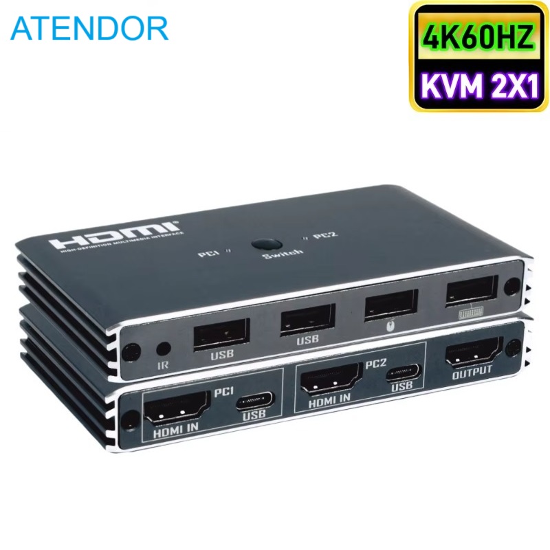 Hdmi Matrix Switch 4X4 4K 60Hz - 4K@60HZ لـ HDMI - محول KVM