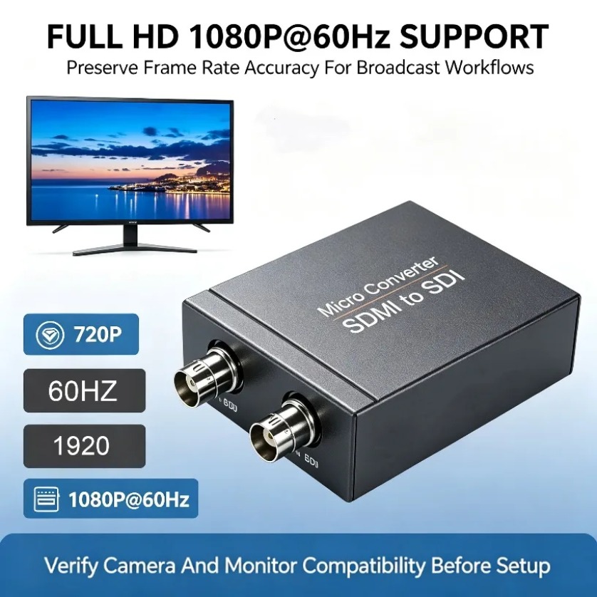 Sdi To Hdmi Converter Broadcast - محول فيديو متوافق مع HDMI إلى