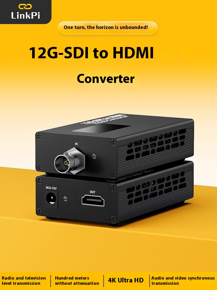 Sdi To Hdmi Converter Broadcast - المهنية 12G-SDI إلى HDMI 4K60 محول