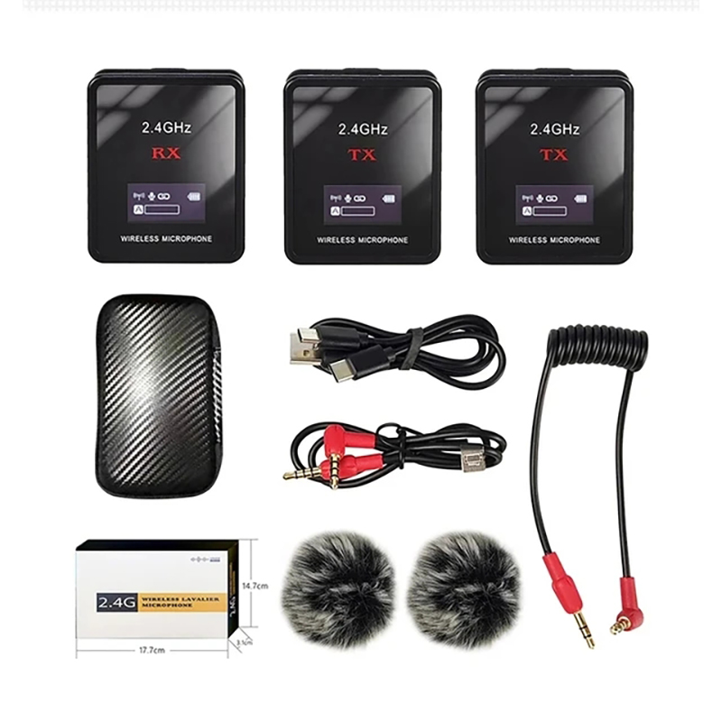 Wireless Video Transmitter For Camera Dslr - ميكروفون Lavalier لاسلكي جديد محمول لتسجيل