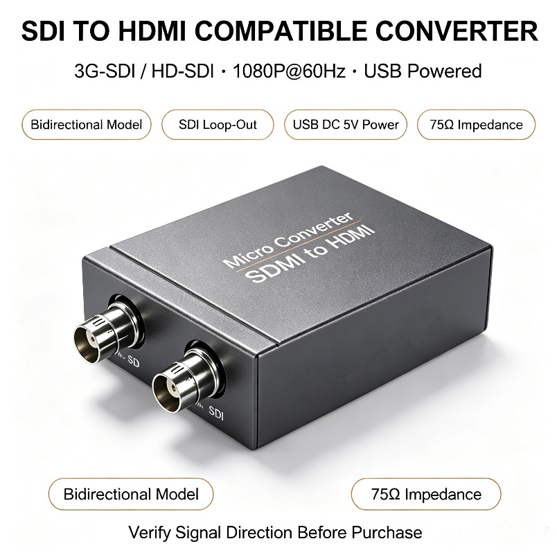 Sdi To Hdmi Converter Broadcast - محول HDMI مدمج متوافق مع SDI