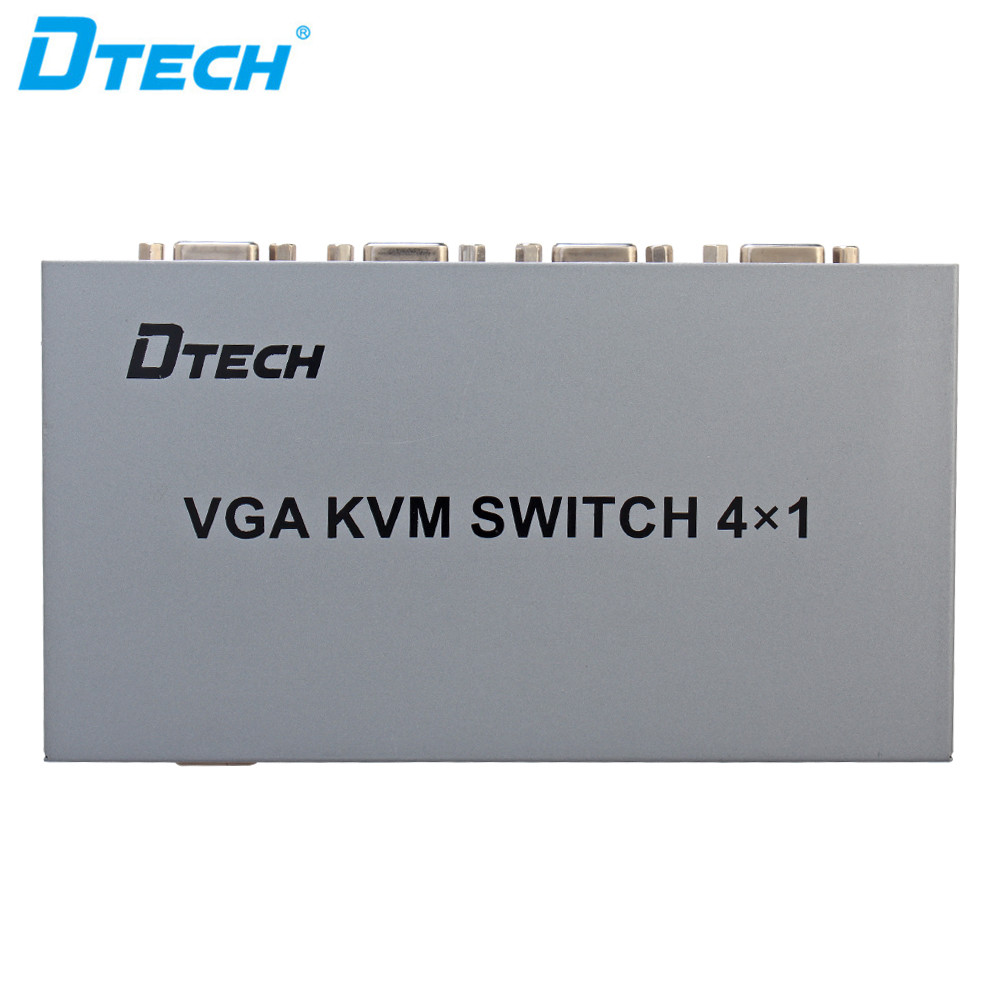 Hdmi Kvm Switch 4 Port Dual Monitor - DTECH 4 منافذ USB HDMI KVM