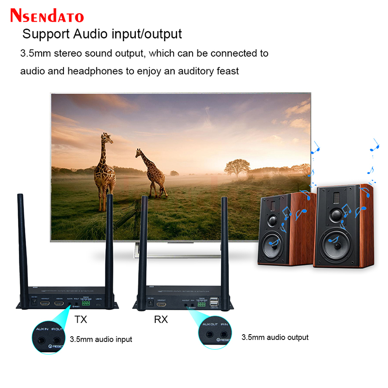 جهاز إرسال واستقبال فيديو لاسل - مراجعة Wireless Hdmi Transmitter And Receiver 4K وسعره