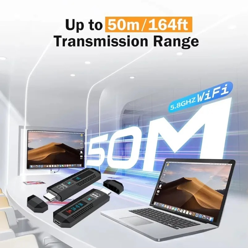 جهاز إرسال واستقبال لاسلكي متو - مراجعة Wireless Hdmi Receiver For Projector وسعره