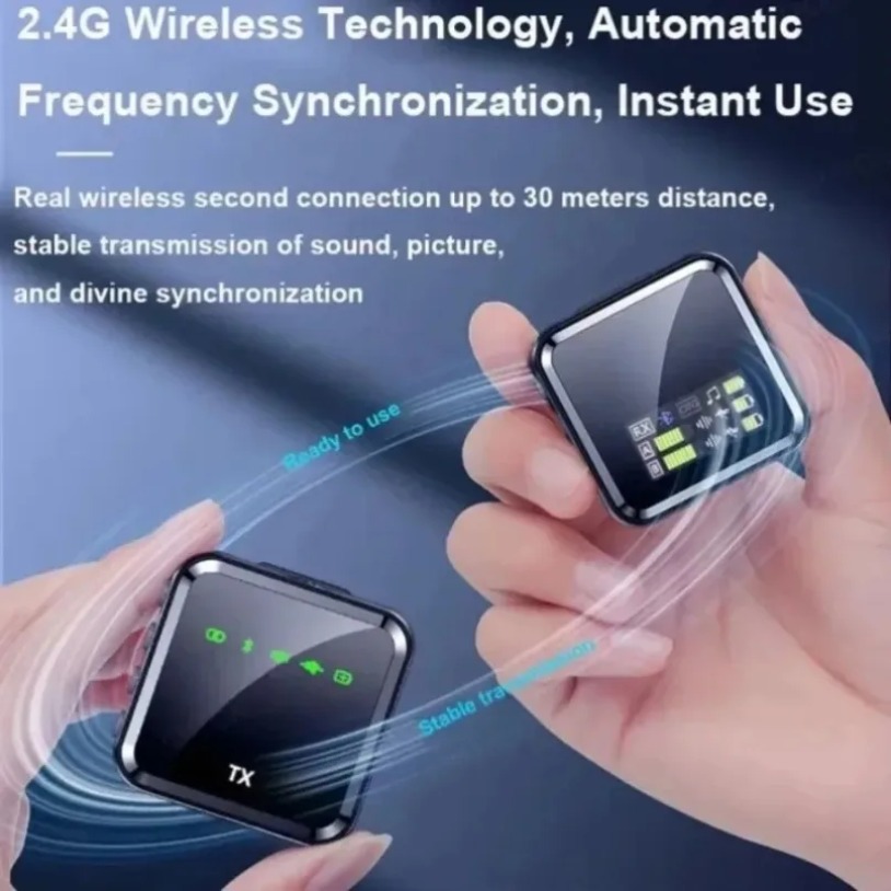 نظام ميكروفون بلوتوث لتسجيل ال - مراجعة Wireless Video Transmitter For Camera Dslr وسعره