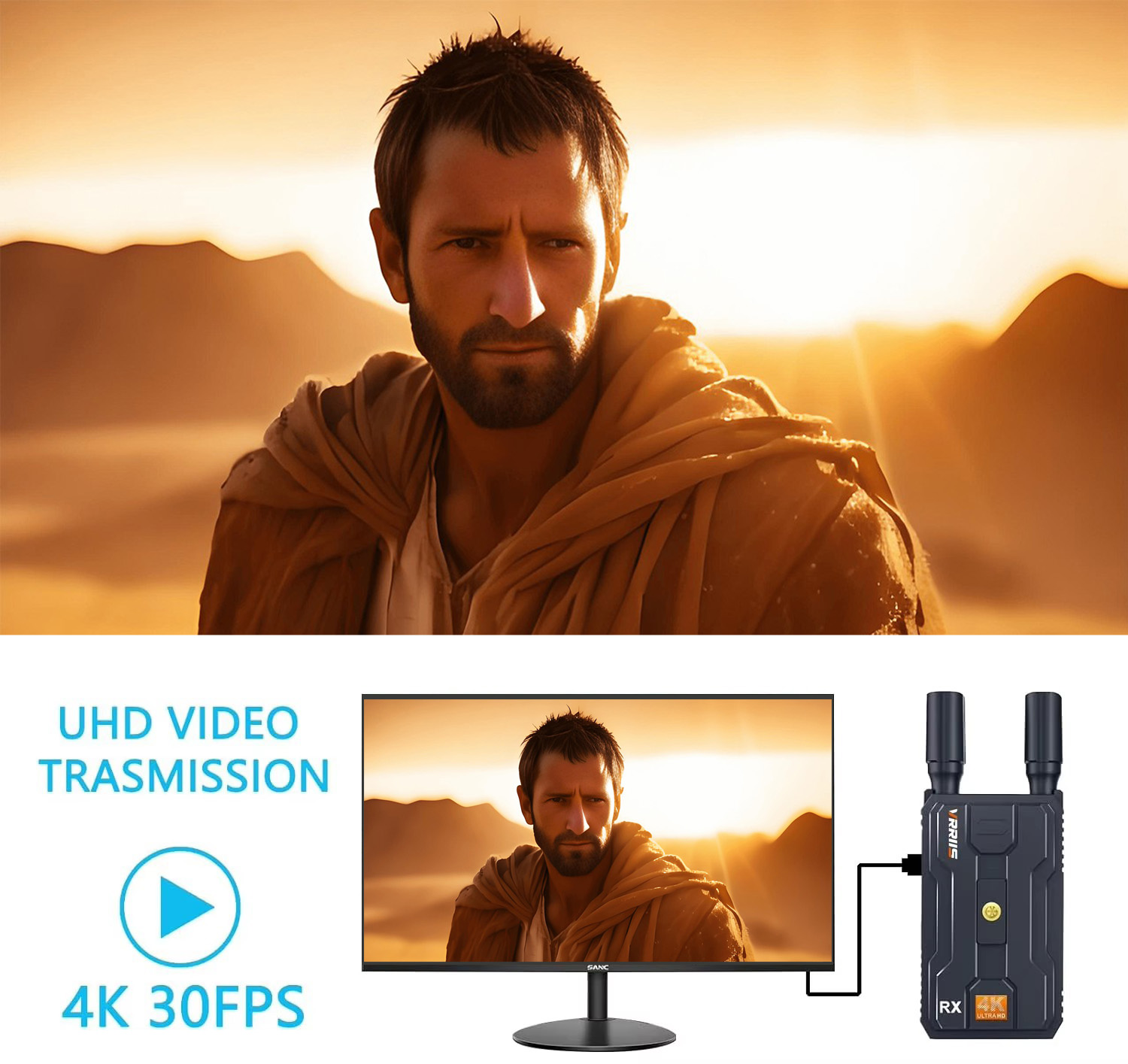 5G 4K لاسلكي HDMI جهاز إرسال و - مراجعة Wireless Video Transmitter For Camera Dslr وسعره