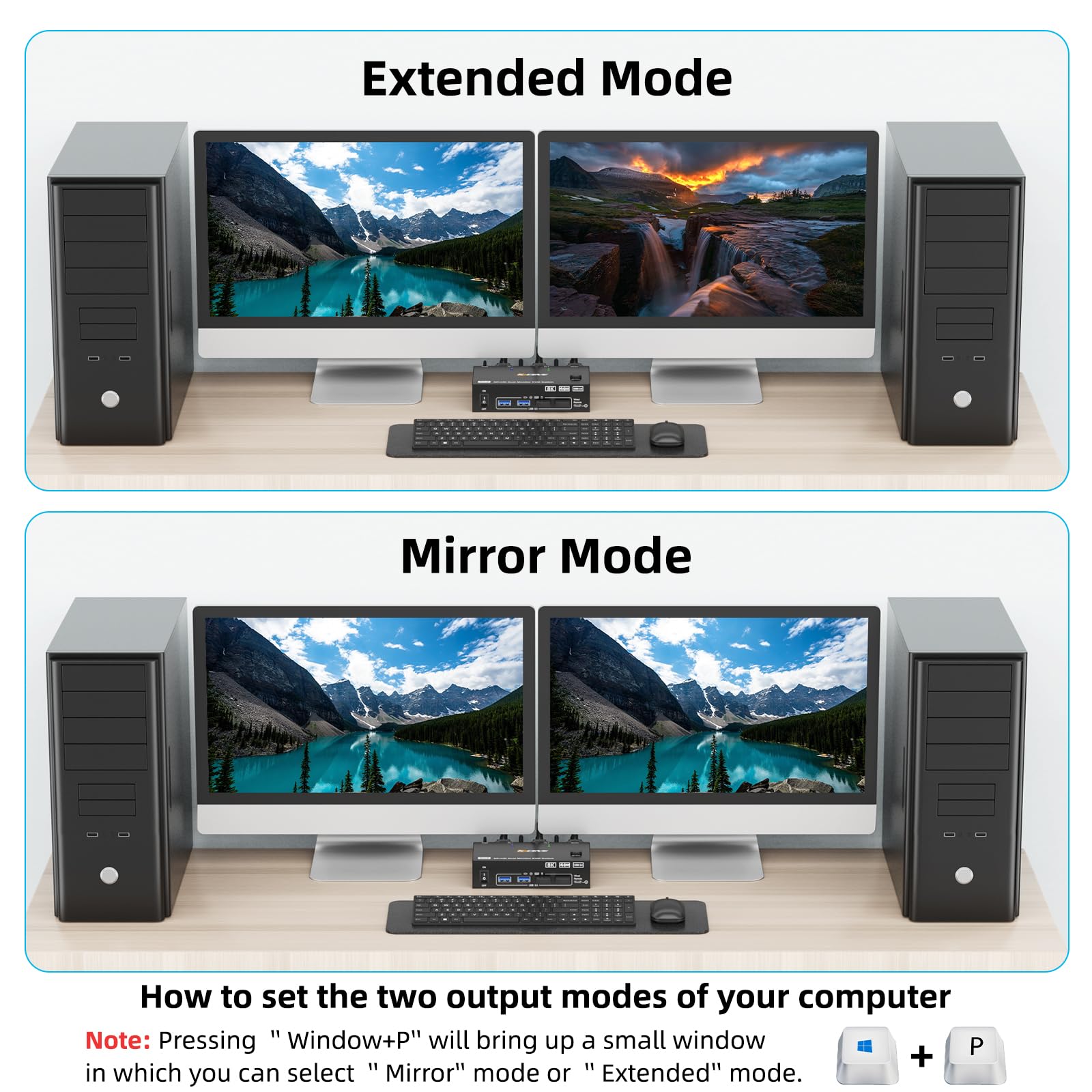8K KVM Switch 2 PC 2 شاشات، من - مراجعة Hdmi Kvm Switch 4 Port Dual Monitor وسعره