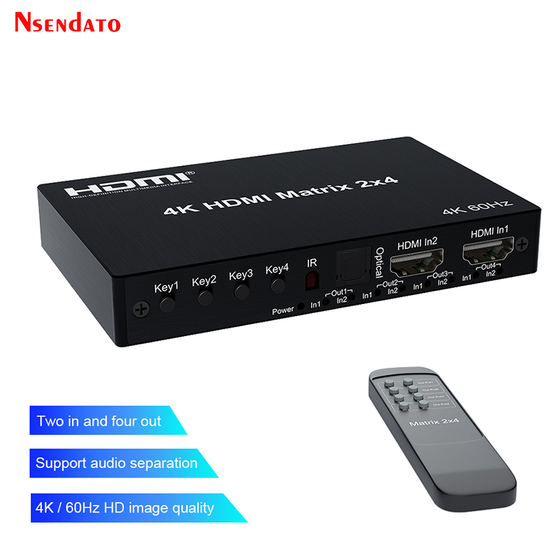 مصفوفة HDMI بدقة 4K وتردد 60 ه - مراجعة Hdmi Splitter 1 In 4 Out 4K 60Hz وسعره