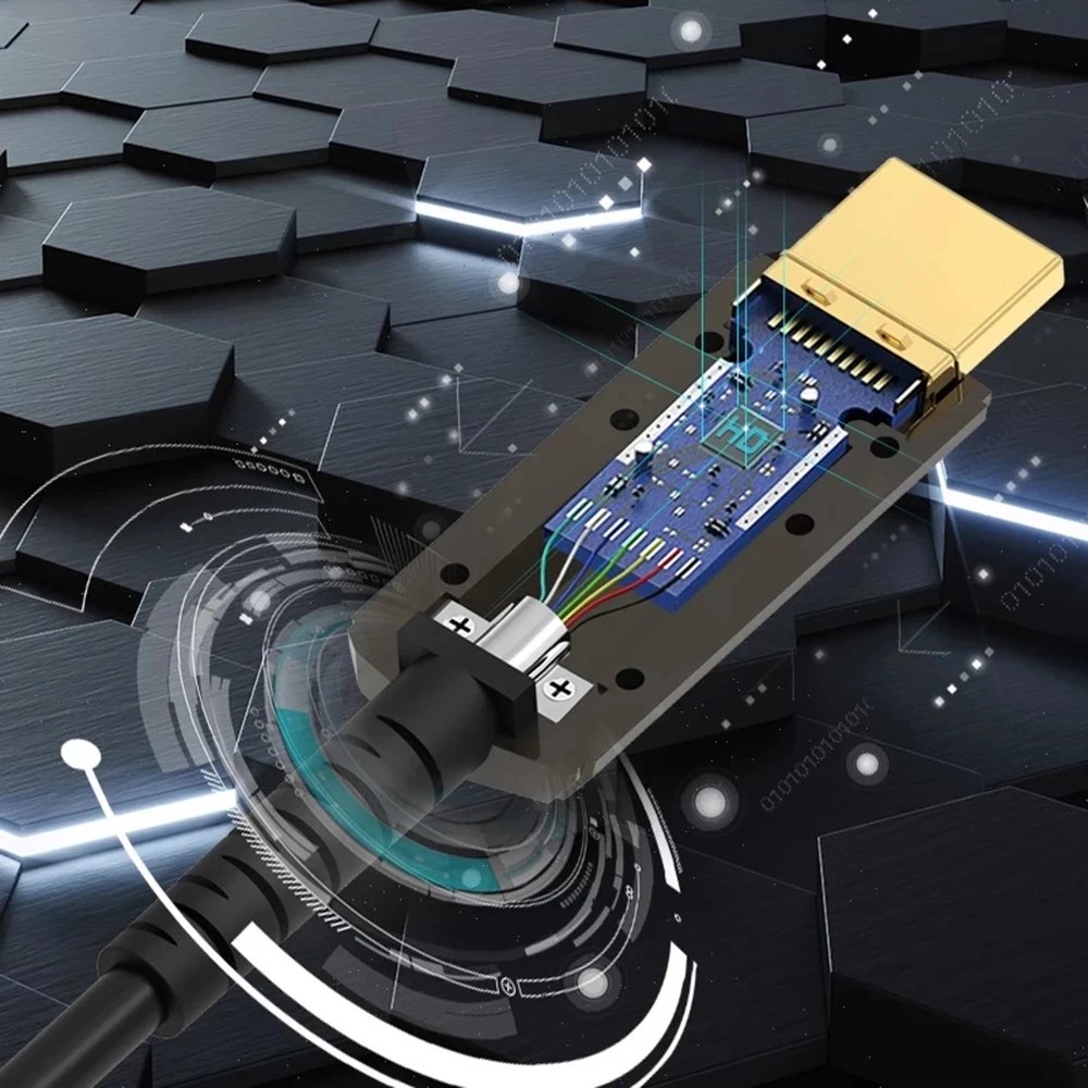 كابل HDMI من الألياف البصرية 8 - مراجعة Hdmi Fiber Optic Cable 50M 100M وسعره
