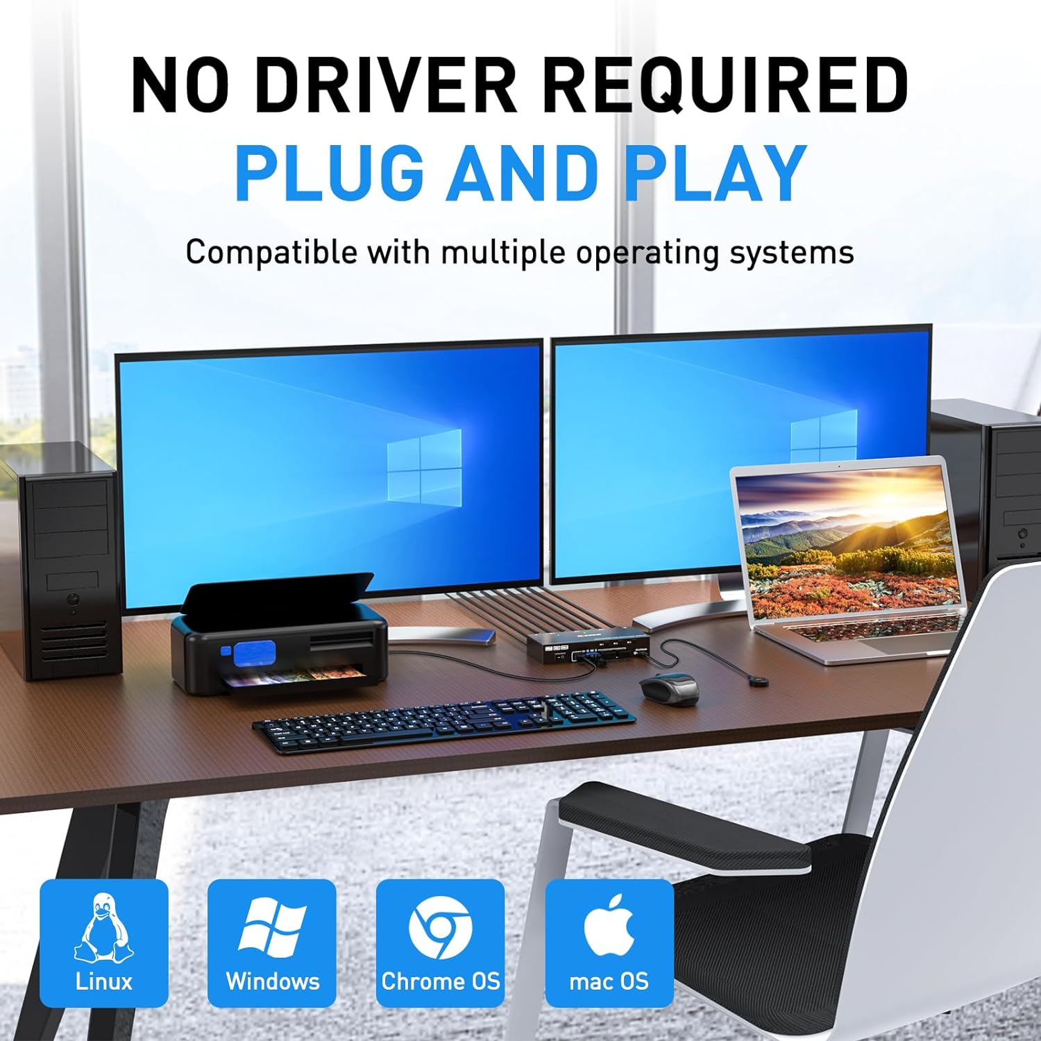 شاشة مزدوجة مفتاح كفم ، USB 3. - مراجعة Hdmi Kvm Switch 4 Port Dual Monitor وسعره