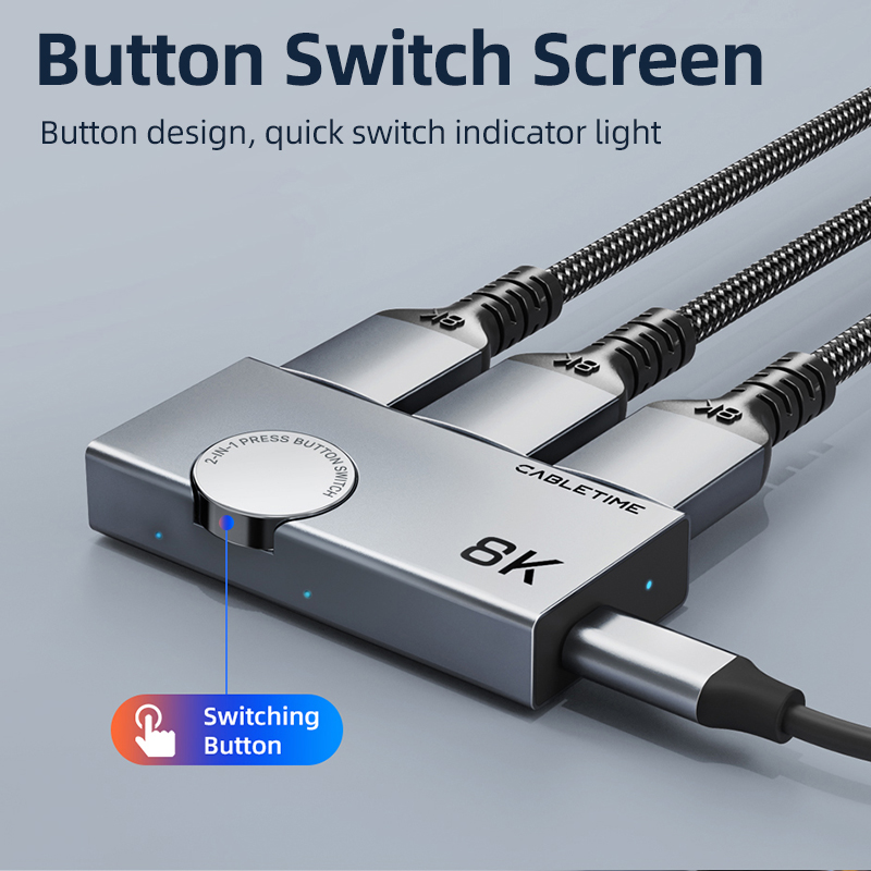 كابل تايم 8K 2 في 1 موزع HDMI  - مراجعة Hdmi Splitter 1 In 4 Out 4K 60Hz وسعره