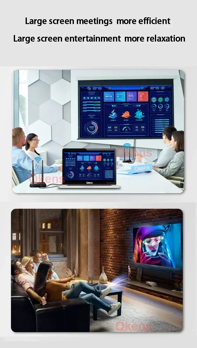 4K نقل لاسلكي جهاز ريسيفر استق - مراجعة Wireless Hdmi Receiver For Projector وسعره