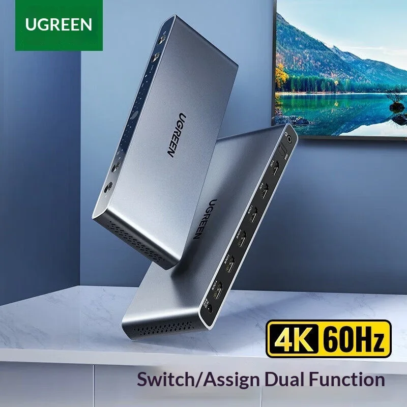 يوغرين 70435 CM288، محول إشارة - مراجعة Hdmi Splitter 1 In 4 Out 4K 60Hz وسعره