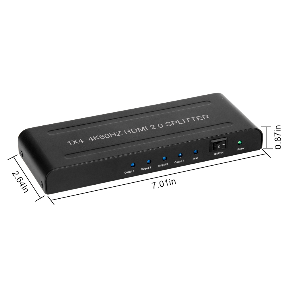 مقسم HDMI 1 في 4 مخرج، مقسم HD - مراجعة Hdmi Splitter 1 In 4 Out 4K 60Hz وسعره
