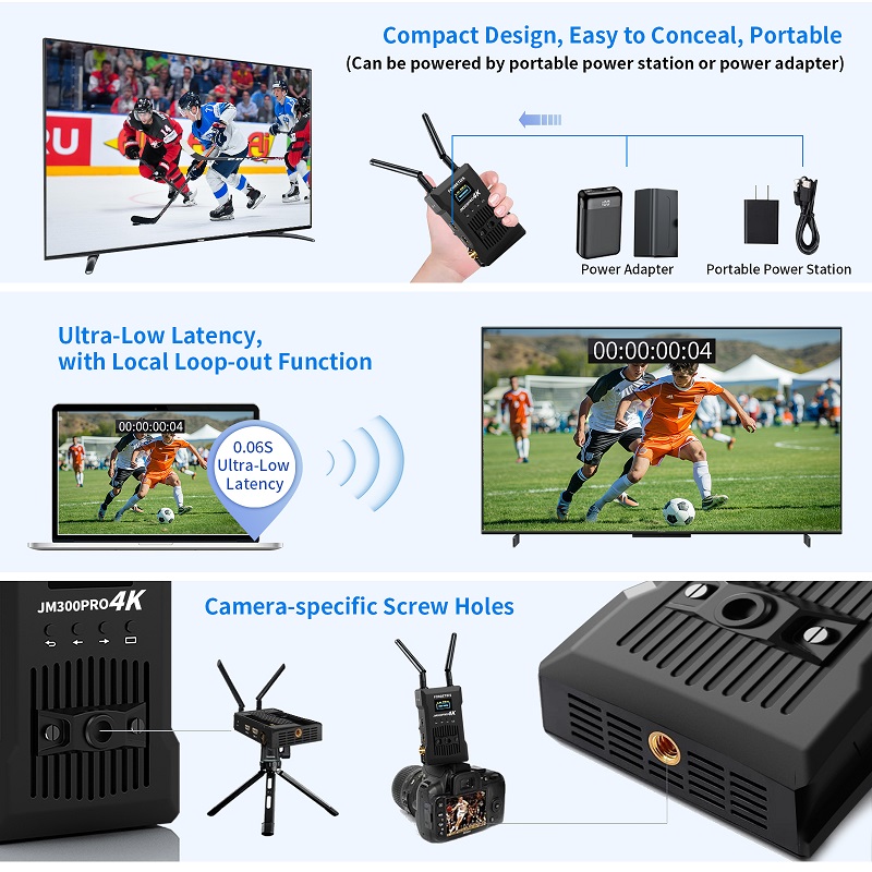 جهاز إرسال واستقبال صور لاسلكي - مراجعة Wireless Video Transmitter For Camera Dslr وسعره