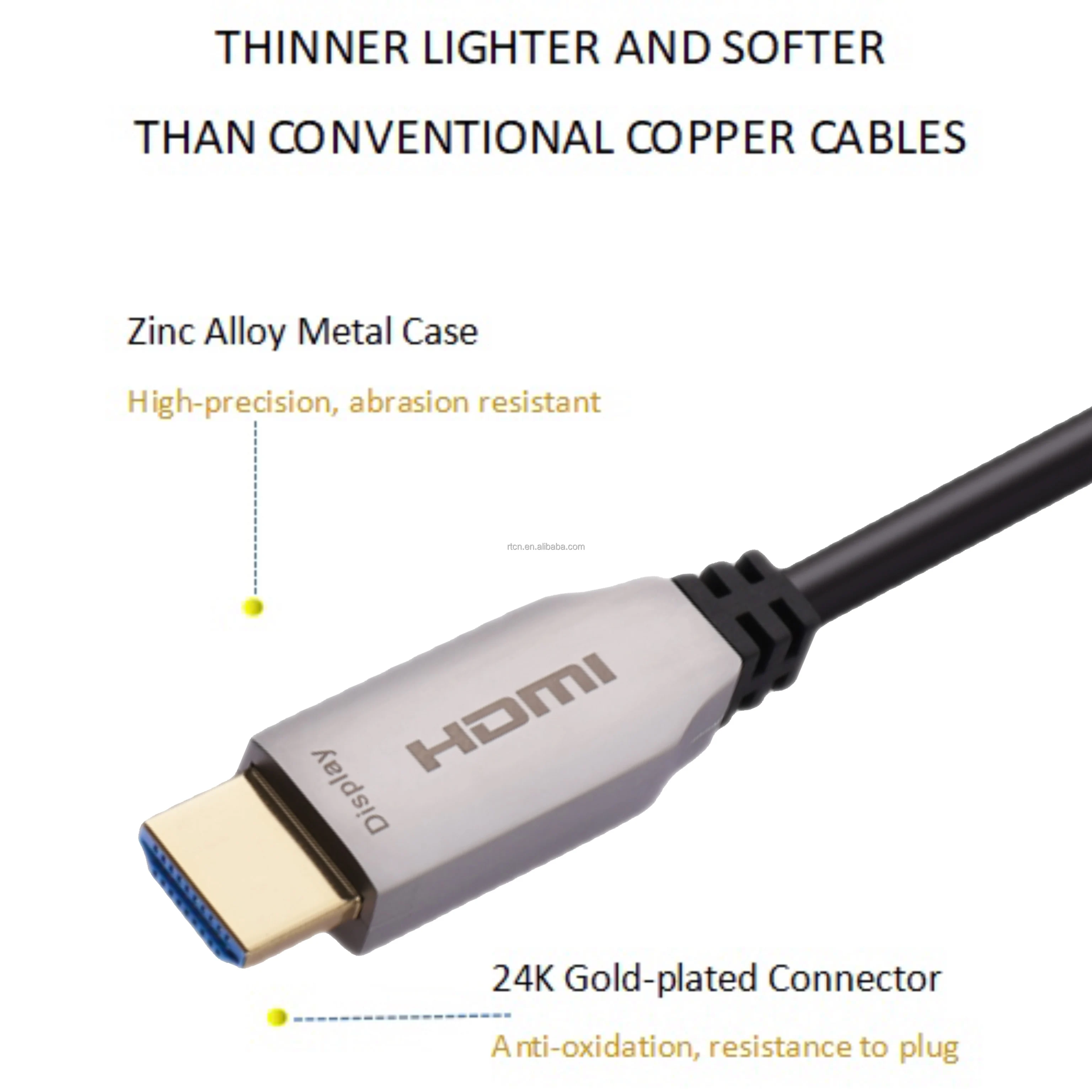 كابل HDMI من الألياف البصرية 2 - مراجعة Hdmi Fiber Optic Cable 50M 100M وسعره