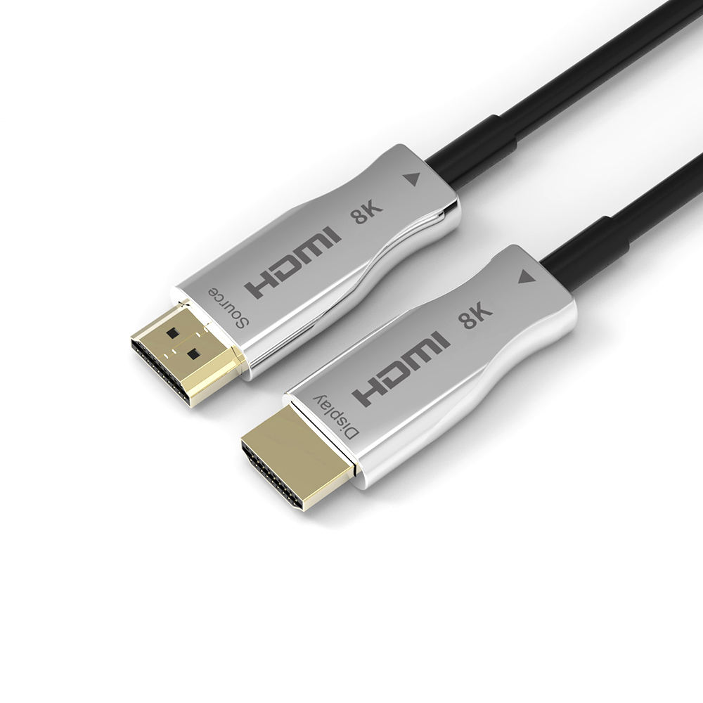 كابل ألياف بصرية HDMI بدقة 8K  - مراجعة Hdmi Fiber Optic Cable 50M 100M وسعره