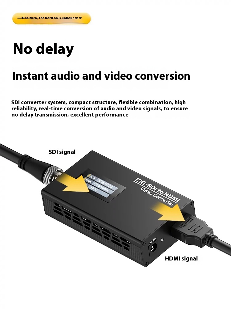 المهنية 12G-SDI إلى HDMI 4K60  - مراجعة Sdi To Hdmi Converter Broadcast وسعره