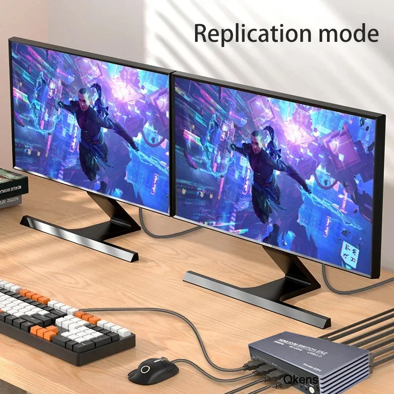 محول KVM HDMI بدقة 8K وتردد 60 - مراجعة Hdmi Kvm Switch 4 Port Dual Monitor وسعره