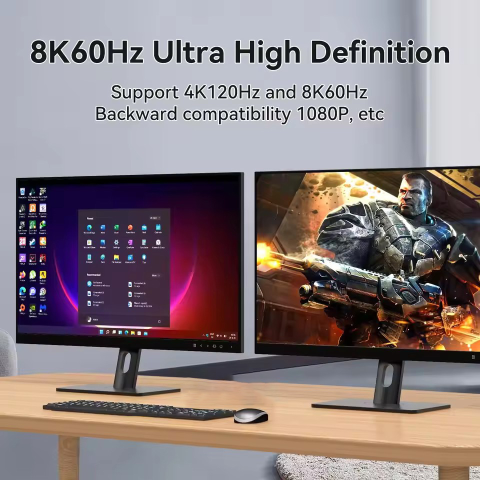 محول KVM HDMI بدقة 8K وتردد 60 - مراجعة Hdmi Kvm Switch 4 Port Dual Monitor وسعره