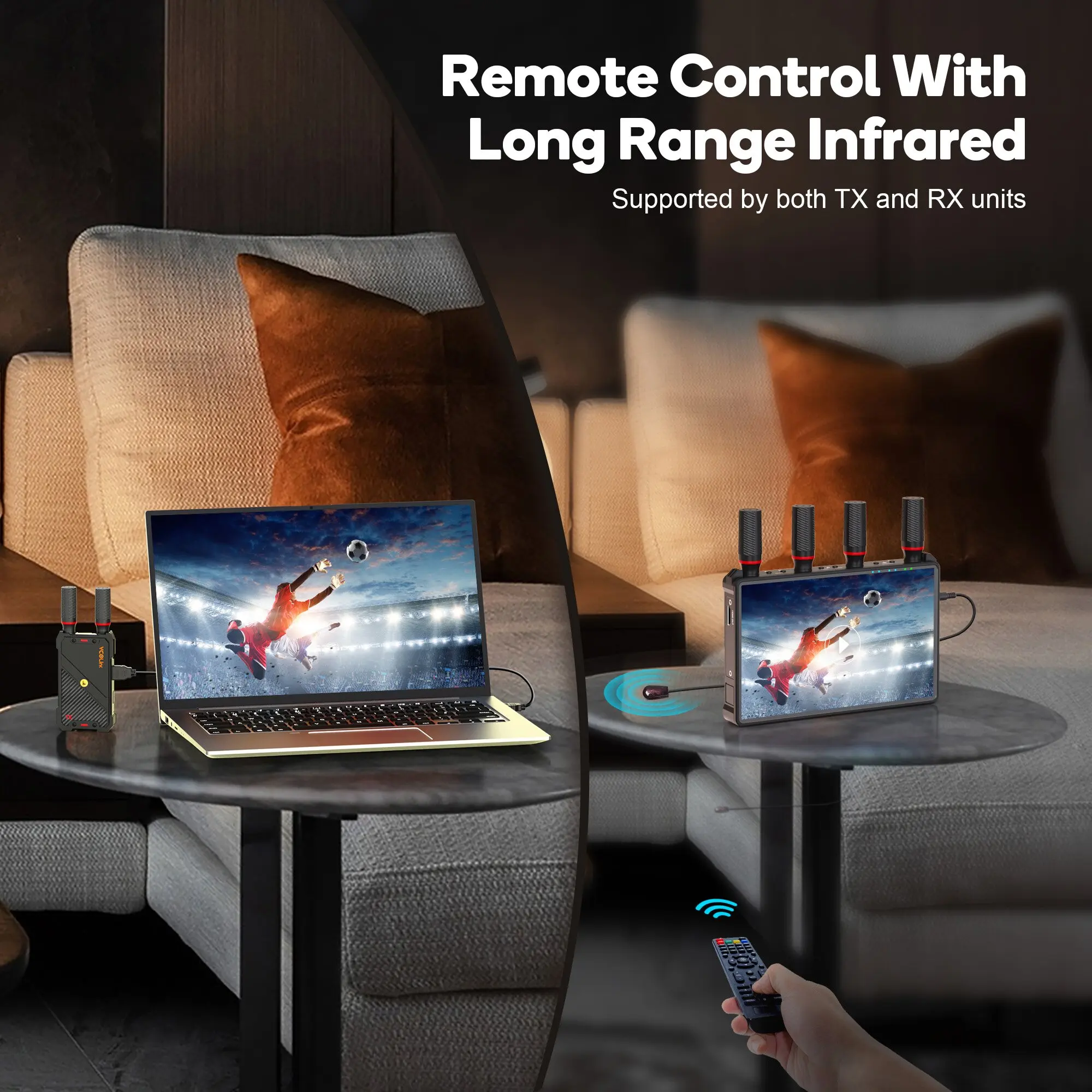 جهاز إرسال واستقبال فيديو موسع - مراجعة Wireless Video Transmitter For Camera Dslr وسعره