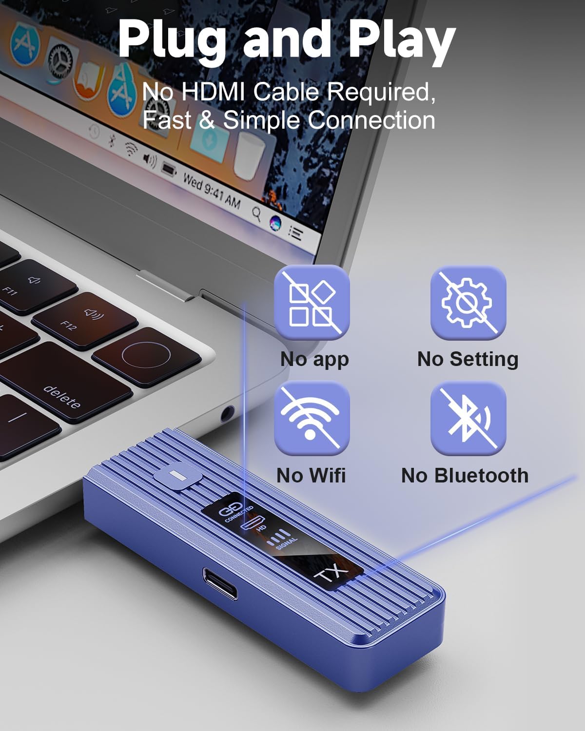 جهاز إرسال واستقبال HDMI لاسلك - مراجعة Wireless Hdmi Transmitter And Receiver 4K وسعره