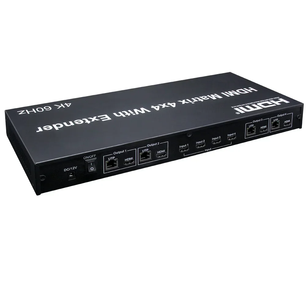 مصفوفة HDMI 4x4 بدقة 4K وتردد  - مراجعة Hdmi Matrix Switch 4X4 4K 60Hz وسعره