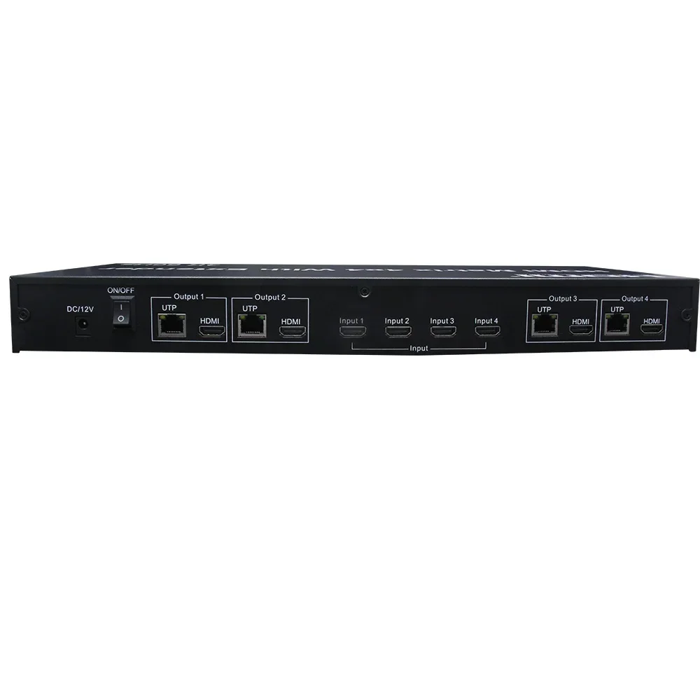 مصفوفة HDMI 4x4 بدقة 4K وتردد  - مراجعة Hdmi Matrix Switch 4X4 4K 60Hz وسعره