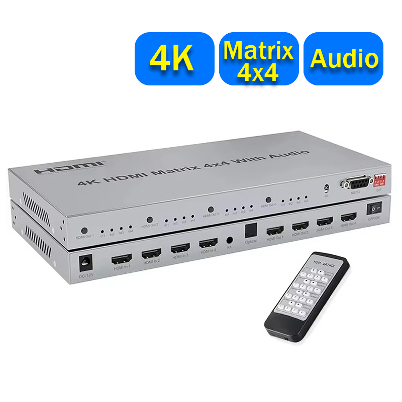 4K HDMI True Matrix Switch 4 i - مراجعة Hdmi Matrix Switch 4X4 4K 60Hz وسعره