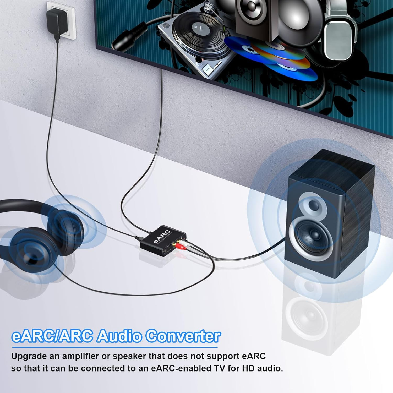 محول استخراج الصوت 5.1 و7.1 قن - مراجعة Hdmi Audio Extractor Earc 7.1 وسعره