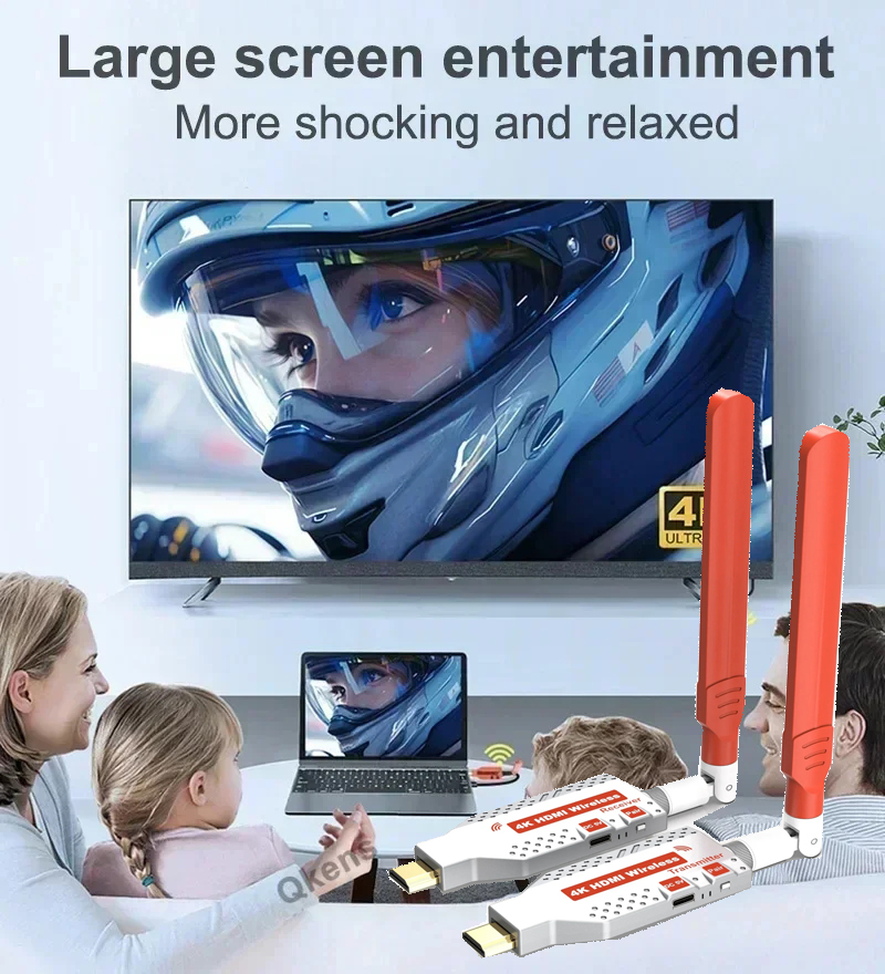 جهاز إرسال واستقبال فيديو لاسل - مراجعة Wireless Hdmi Extender 200M 50M وسعره