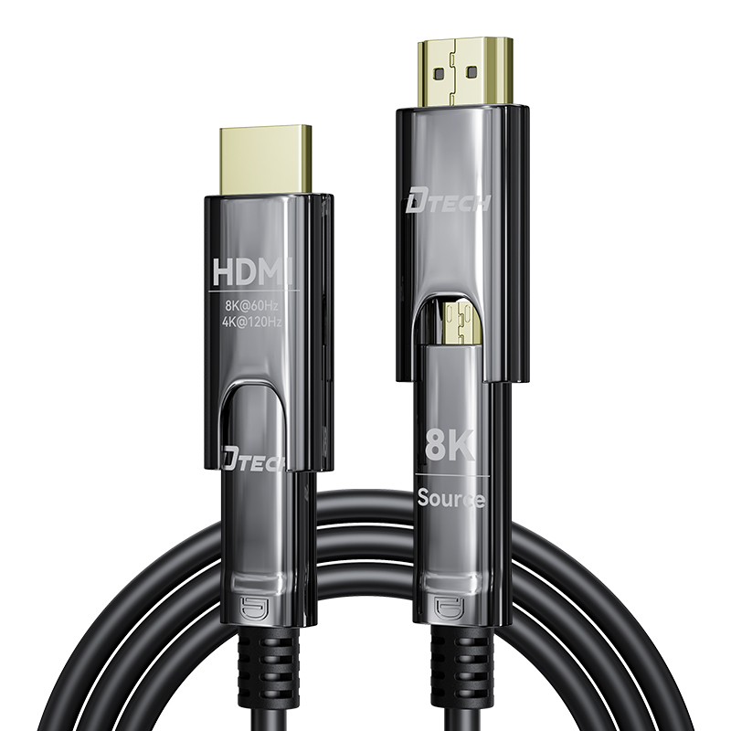 كابل HDMI من الألياف البصرية ا - مراجعة Hdmi Fiber Optic Cable 50M 100M وسعره
