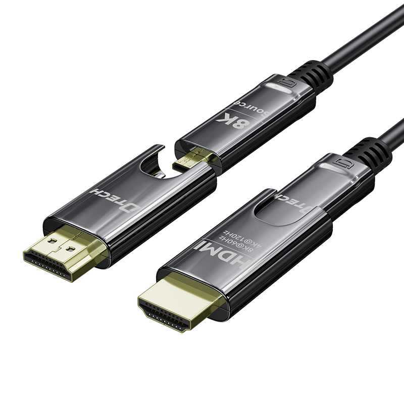 كابل HDMI من الألياف البصرية ا - مراجعة Hdmi Fiber Optic Cable 50M 100M وسعره