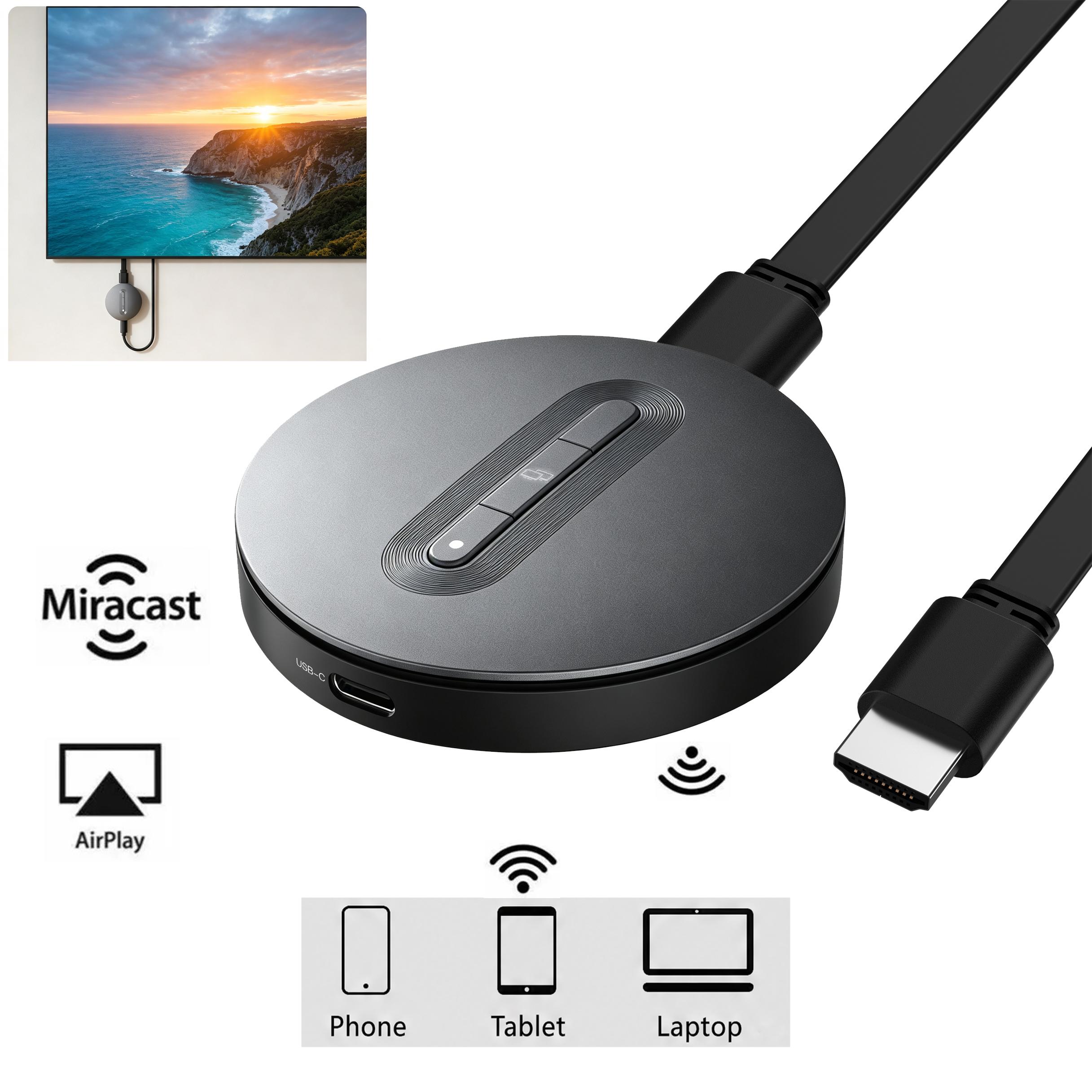 دونجل عرض لاسلكي عالي الدقة Mi - مراجعة Wireless Hdmi Display Dongle Casting وسعره