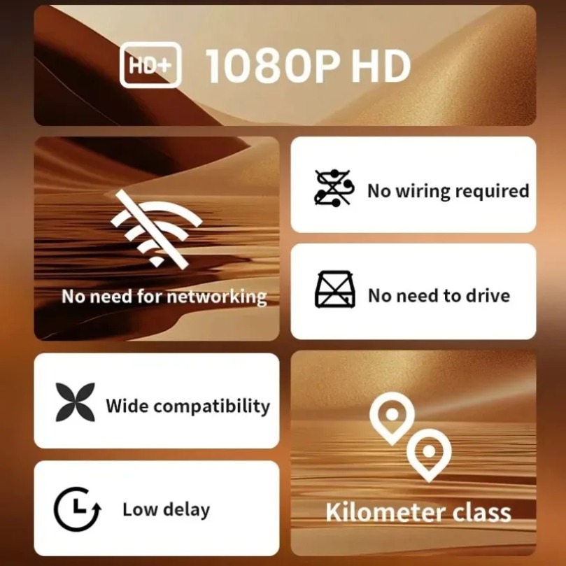 جهاز إرسال واستقبال فيديو لاسل - مراجعة Wireless Hdmi Receiver For Projector وسعره