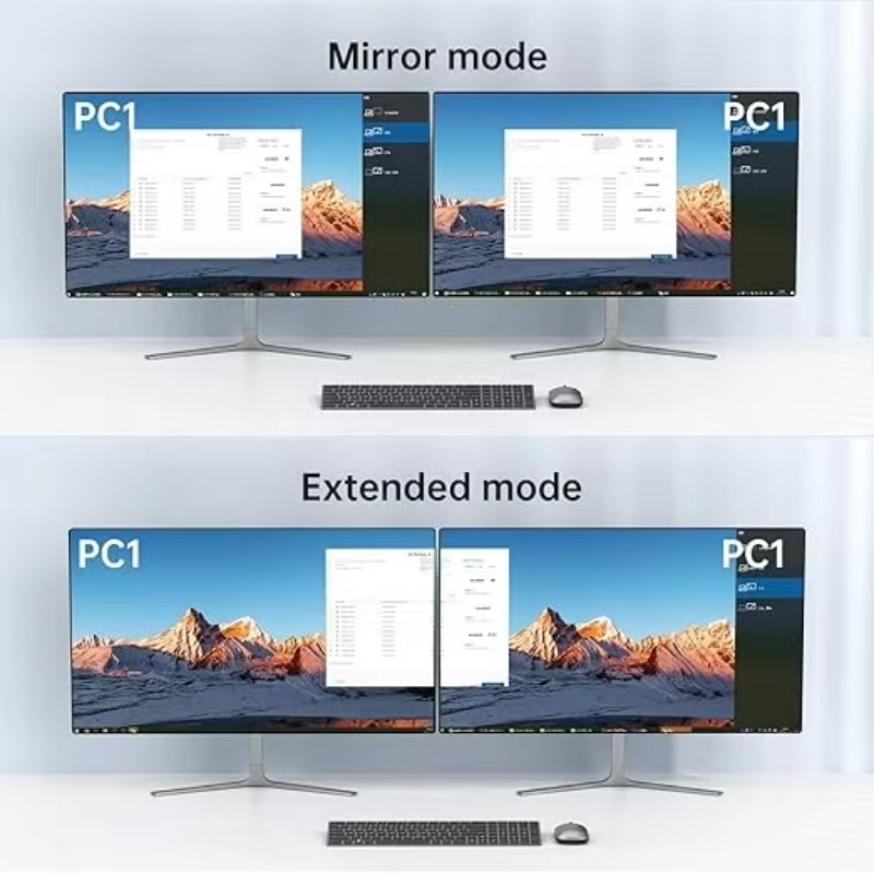 محول HDMI KVM بدقة 8K وتردد 60 - مراجعة Hdmi Kvm Switch 4 Port Dual Monitor وسعره