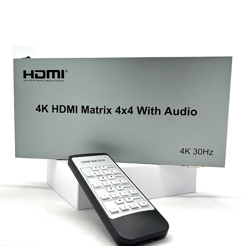 مصفوفة HDMI 4x4 بدقة 4K وتردد  - مراجعة Hdmi Matrix Switch 4X4 4K 60Hz وسعره