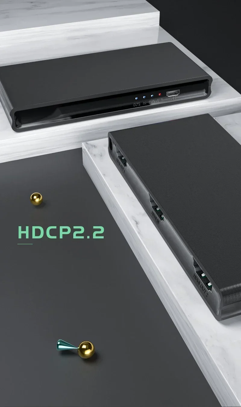 4K 60hz HDMI الفاصل 1x2 1x4 1  - مراجعة Hdmi Splitter 1 In 4 Out 4K 60Hz وسعره
