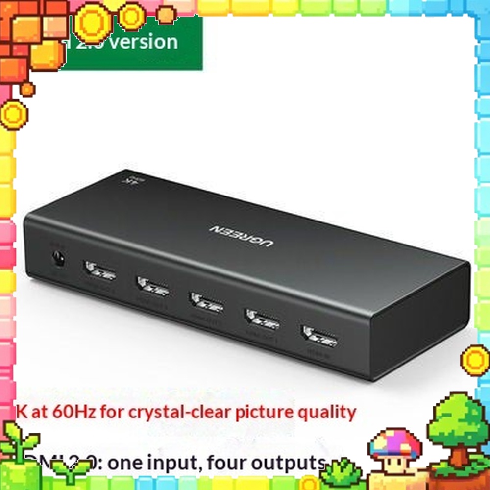 موزع HDMI من UGREEN طراز CM604 - مراجعة Hdmi Splitter 1 In 4 Out 4K 60Hz وسعره