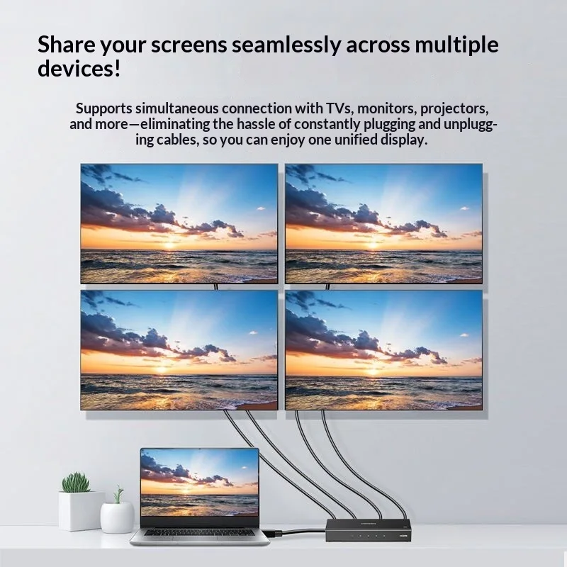 موزع HDMI من UGREEN طراز CM604 - مراجعة Hdmi Splitter 1 In 4 Out 4K 60Hz وسعره