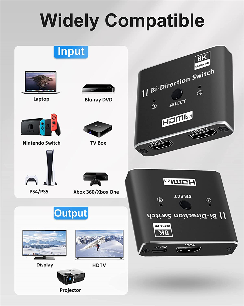 نافيكر 8K 60Hz التبديل هدمي-مت - مراجعة Hdmi Matrix Switch 4X4 4K 60Hz وسعره